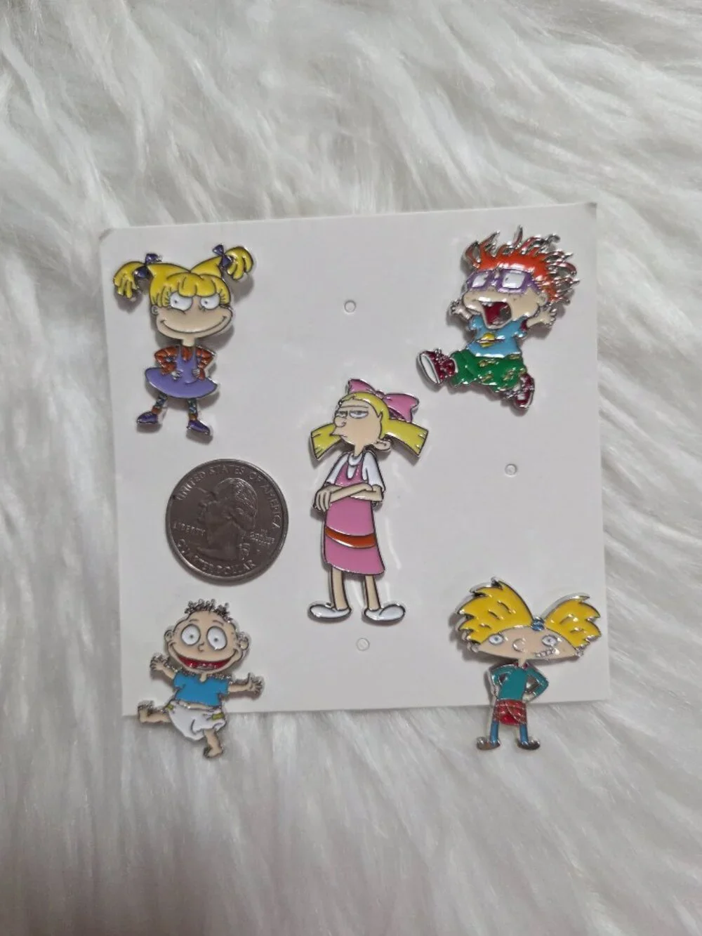 Nickelodeon Rugrats & Hey Arnold Pin Set